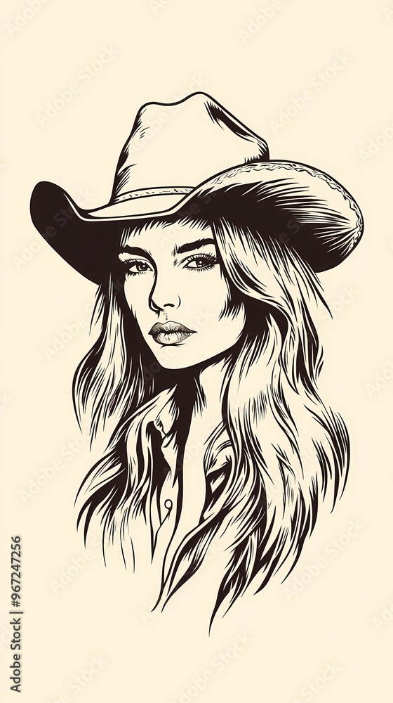 background image of a cowboy woman, western illustration style, western. background image of a cowboy woman, western illustration style, western.