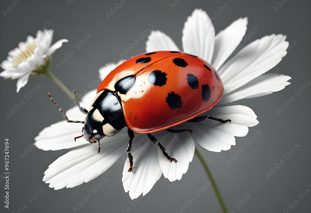 Ladybugs with red and black spots Ladybugs with red and black spots