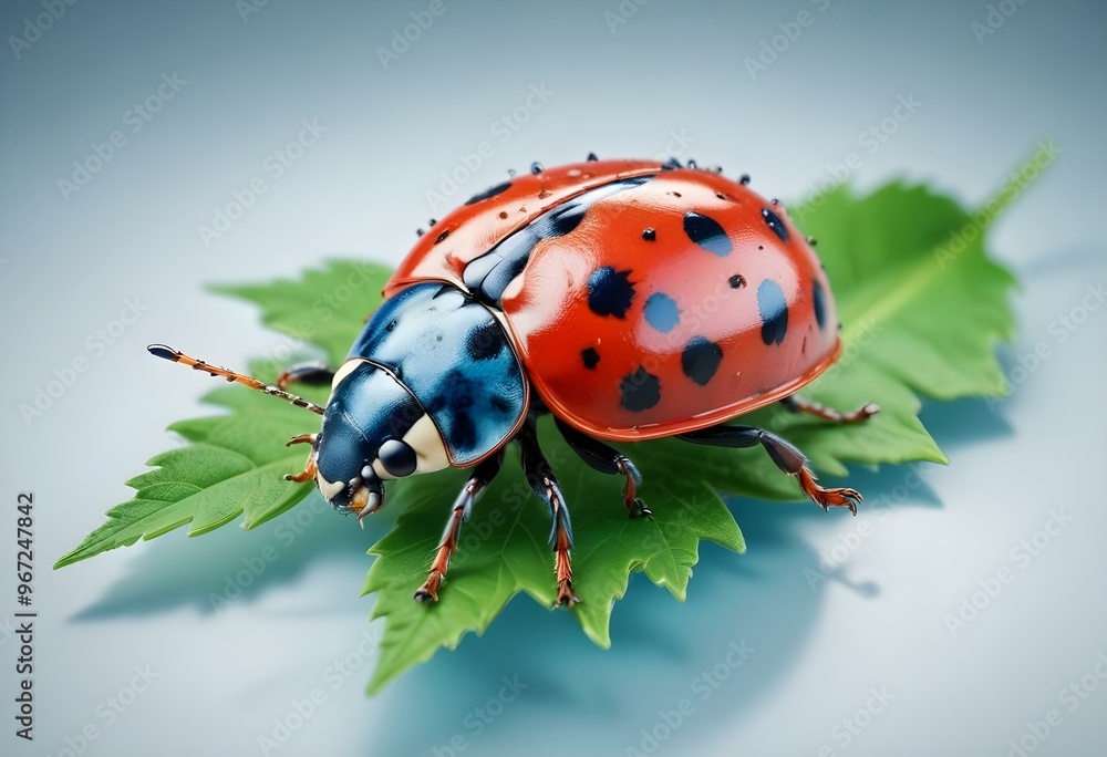 Ladybugs with red and black spots Ladybugs with red and black spots