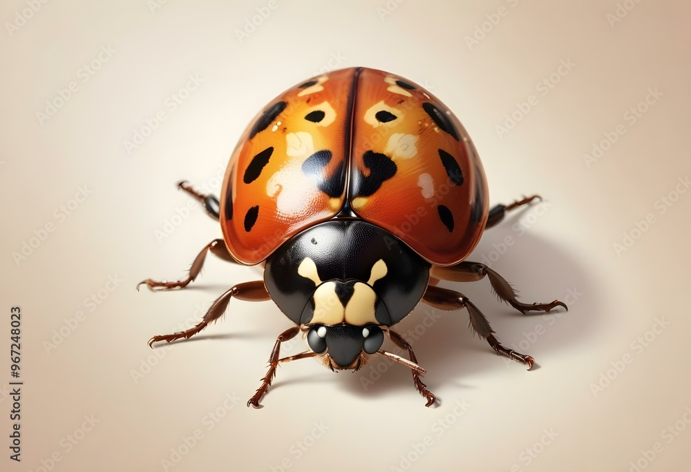 Ladybugs with red and black spots Ladybugs with red and black spots