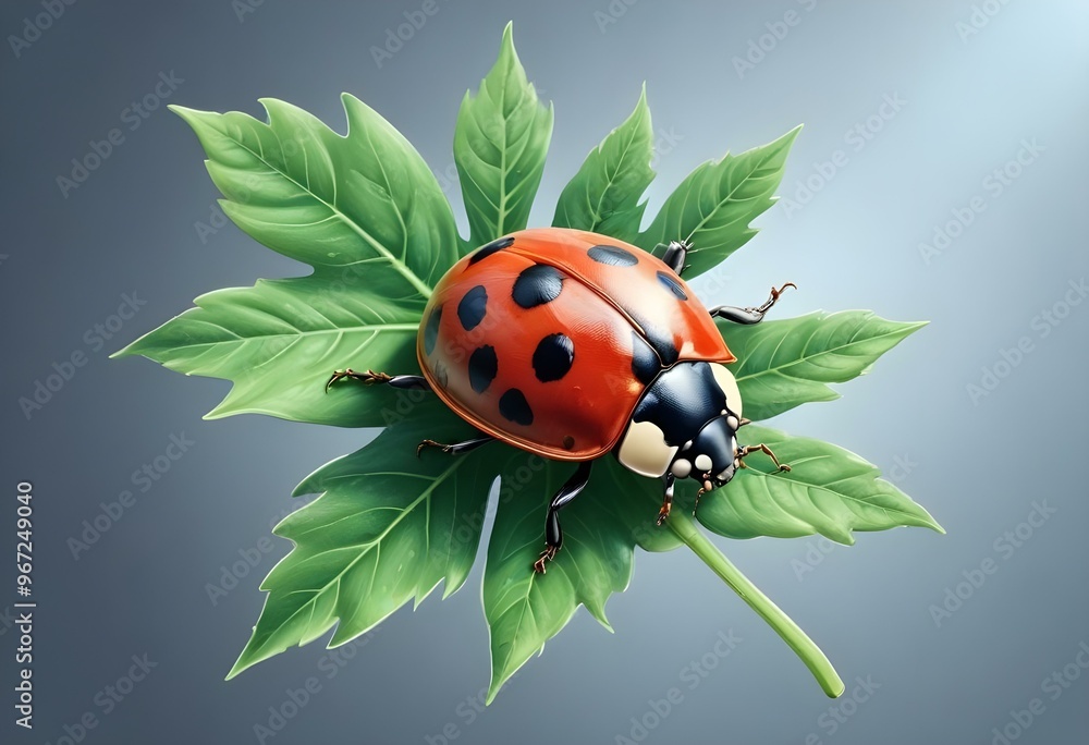 Ladybugs with red and black spots Ladybugs with red and black spots