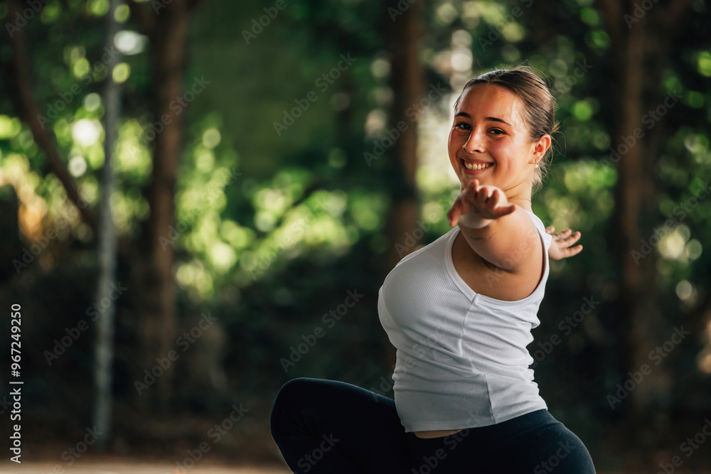 young woman doing sports outdoors young woman doing sports outdoors