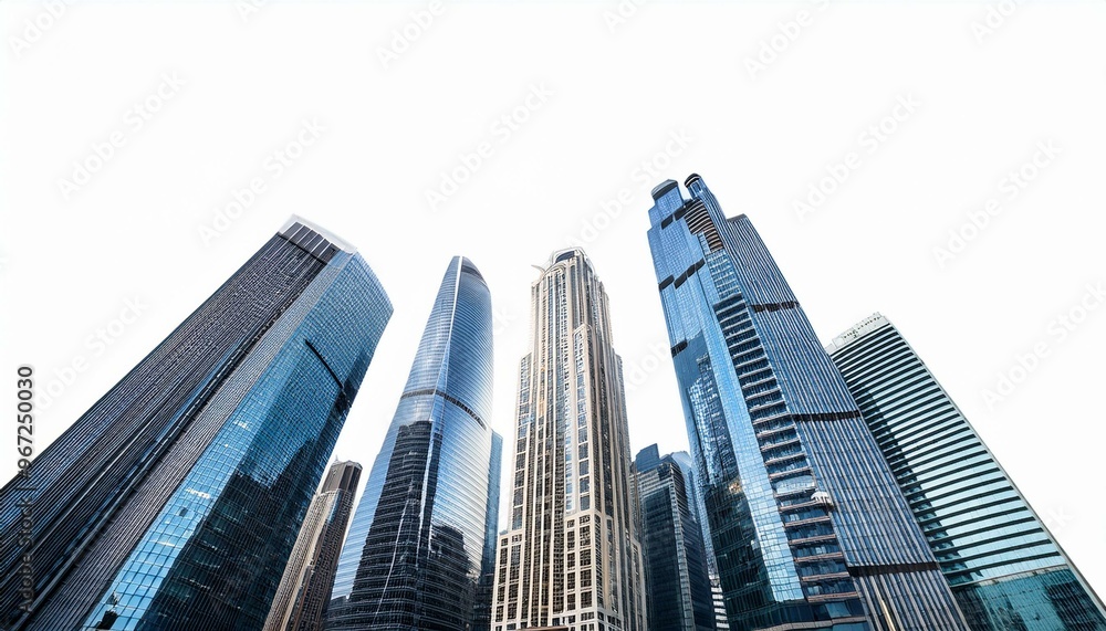 Obraz premium Architectural Giants: A City in the Clouds