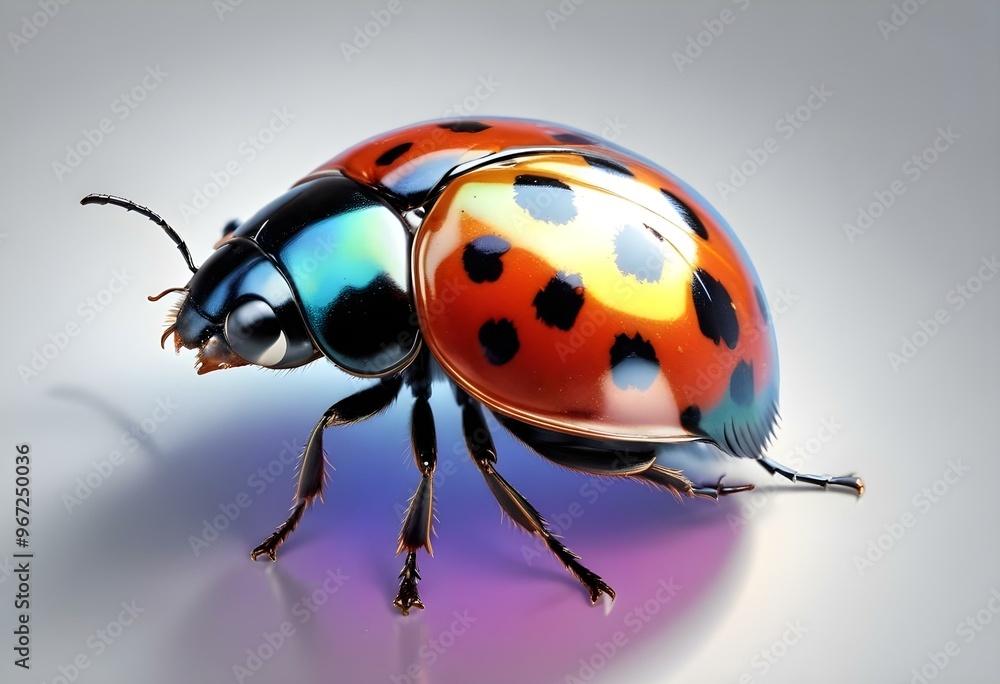 Ladybugs with red and black spots Ladybugs with red and black spots