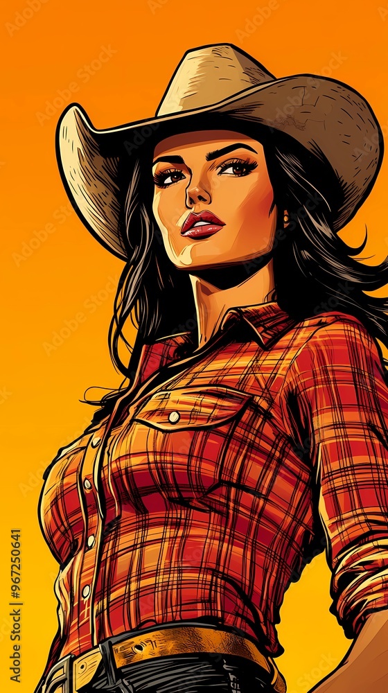 background image of a cowboy woman, western illustration style, western. background image of a cowboy woman, western illustration style, western.