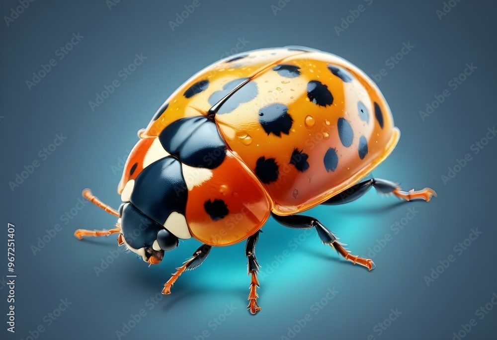 Ladybugs with red and black spots Ladybugs with red and black spots