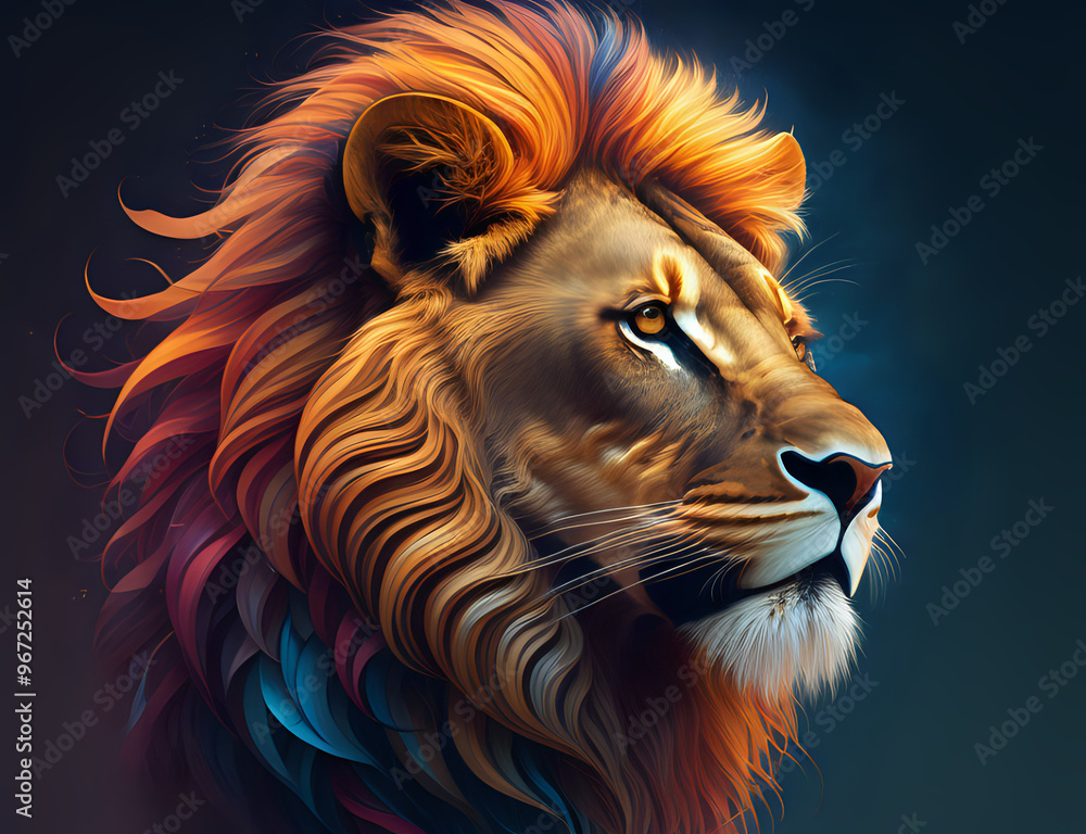 Naklejka premium Löwen König