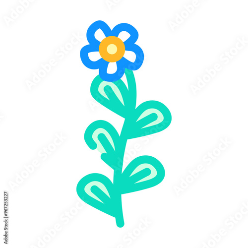 brahmi ayurvedic herb color icon vector. brahmi ayurvedic herb sign. isolated symbol illustration