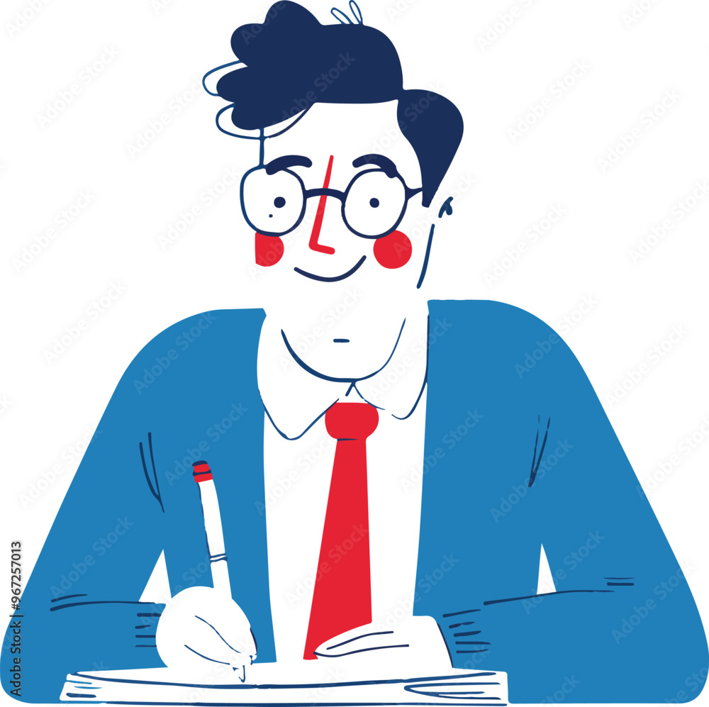simple illustration writing on paper with a white background
simple illustration writing on paper with a white background