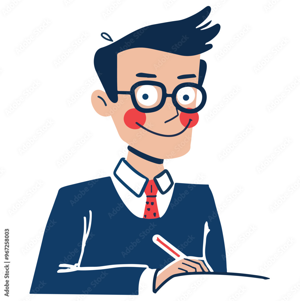 simple illustration writing on paper with a white background
simple illustration writing on paper with a white background