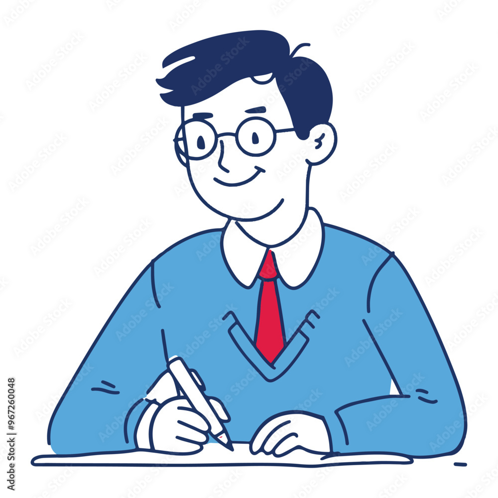 simple illustration writing on paper with a white background
simple illustration writing on paper with a white background