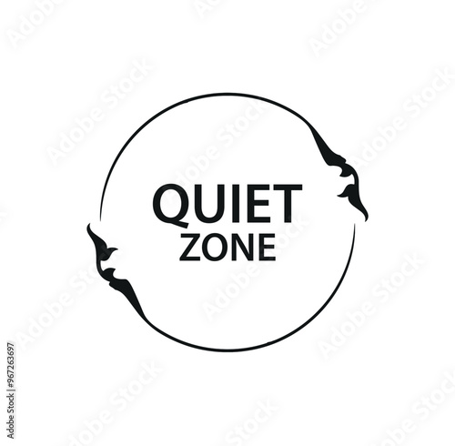 quiet zone text	