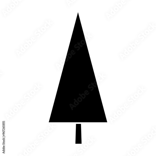 Tree icon vector. Plant illustration sign. Garden symbol or logo.