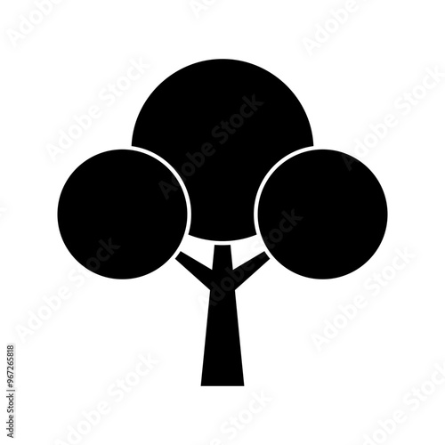 Tree icon vector. Plant illustration sign. Garden symbol or logo.