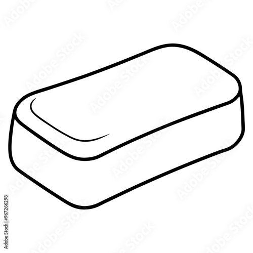 soap outline coloring book page line art illustration digital drawing