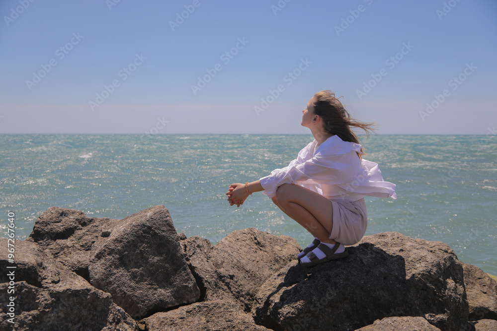 Portrait of a young teenage girl