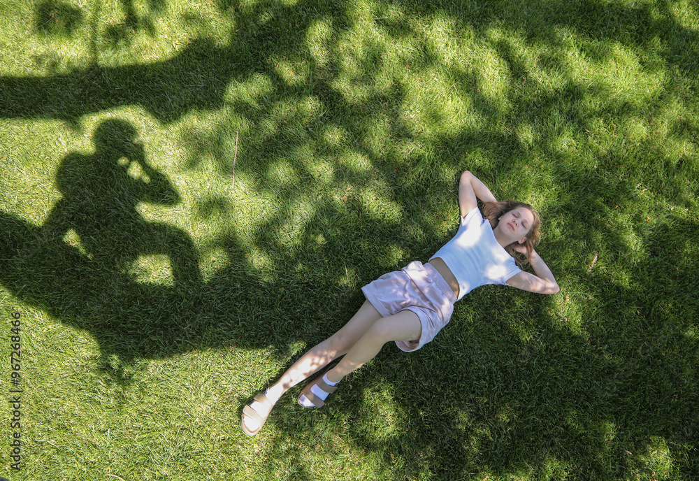 Portrait of a young teenage girl