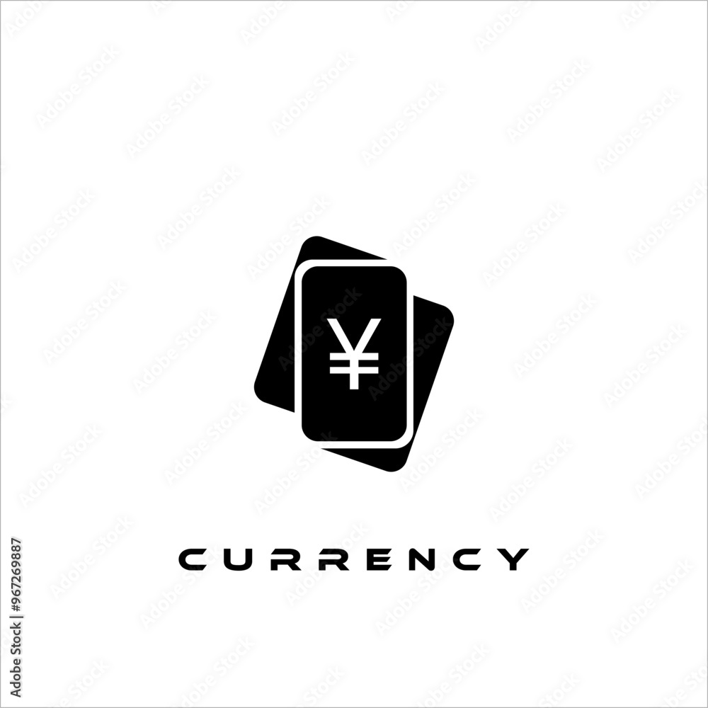 Combination of card icon design and currency symbols Combination of card icon design and currency symbols
