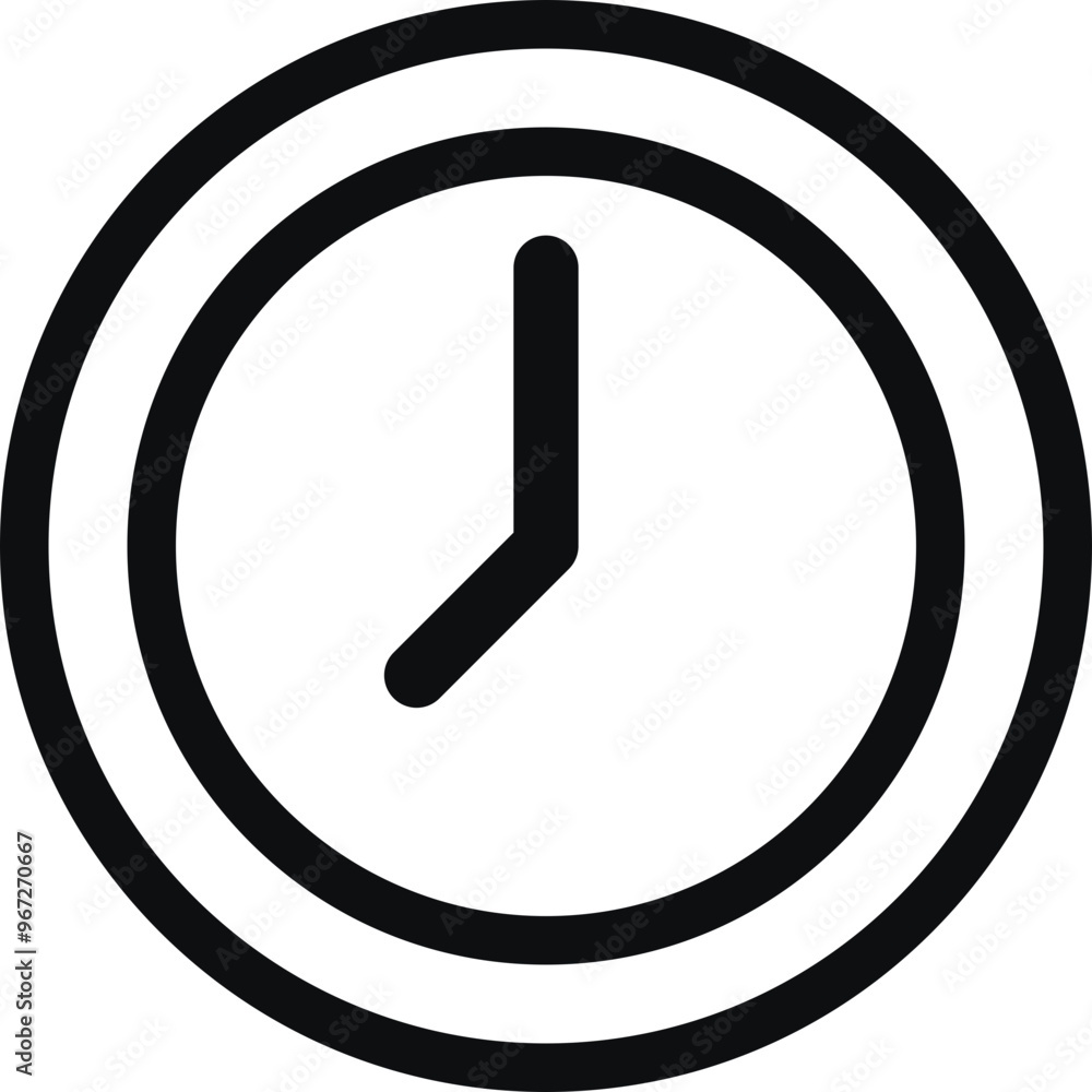 Clock Outline Icon Clock Outline Icon