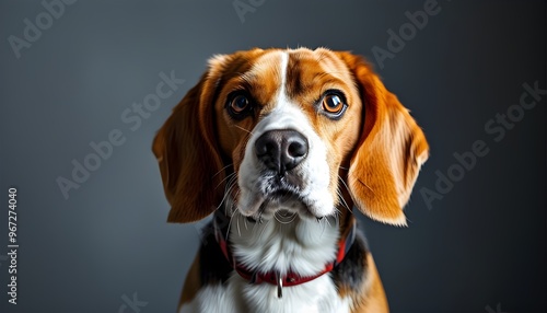 Adorable portrait capturing the charm and playfulness of a Beagle dog