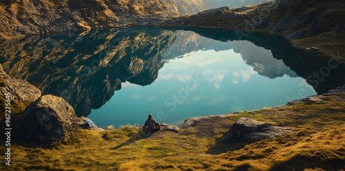 Solitude by the Mountain Lake