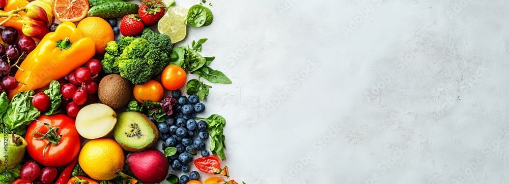 Banner of the role of nutrition in maintaining health with copyspace for custom design and messaging. A balanced diet and proper nutrition contribute to overall well being Banner of the role of nutrition in maintaining health with copyspace for custom design and messaging. A balanced diet and proper nutrition contribute to overall well being