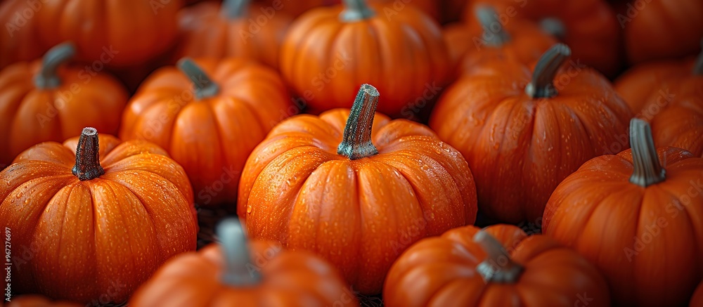 A bunch of orange pumpkins with blurred warm bokeh background. Fall and harvest, Halloween Thanksgiving concept A bunch of orange pumpkins with blurred warm bokeh background. Fall and harvest, Halloween Thanksgiving concept