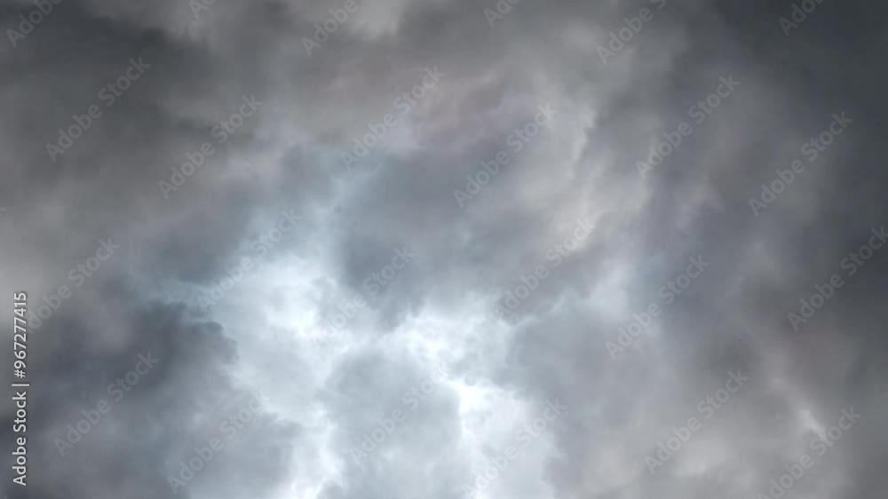 Aerial view off Clouds and thunder lightnings 4k Aerial view off Clouds and thunder lightnings 4k