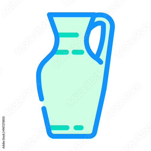 carafe glass package color icon vector. carafe glass package sign. isolated symbol illustration