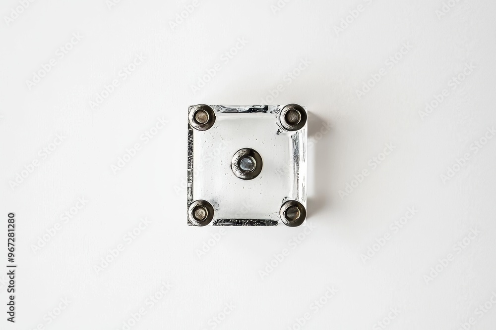 The sign board is made of glass with a rhombus shape and is mounted on a white wall. An empty rhombus sign plate holder is attached to the wall. The sign board is made of acrylic with a rhombus shape The sign board is made of glass with a rhombus shape and is mounted on a white wall. An empty rhombus sign plate holder is attached to the wall. The sign board is made of acrylic with a rhombus shape