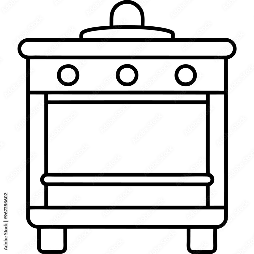 stove outline coloring book page line art illustration digital drawing stove outline coloring book page line art illustration digital drawing