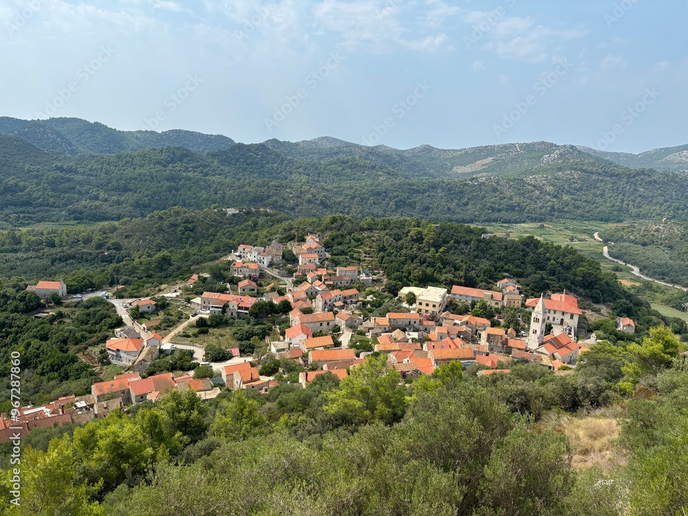Lastovo - city on Lastovo island in Croatia