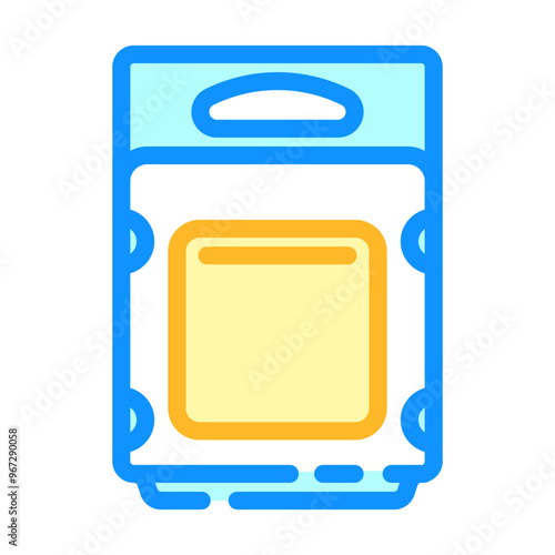 clamshell package plastic package color icon vector. clamshell package plastic package sign. isolated symbol illustration