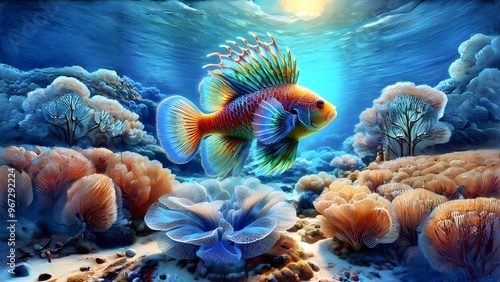 Fototapeta Naklejka Na Ścianę i Meble -  coral reef in aquarium