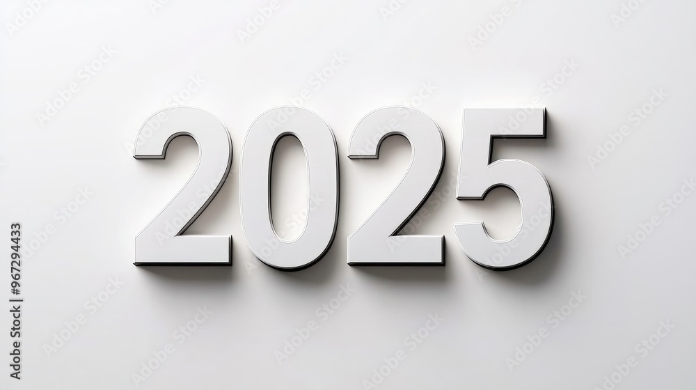 A stunning 3D representation of the year 2025 set against a dramatic sunset sky enhancing the beauty and anticipation of the upcoming year A stunning 3D representation of the year 2025 set against a dramatic sunset sky enhancing the beauty and anticipation of the upcoming year
