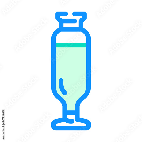 vial plastic package color icon vector. vial plastic package sign. isolated symbol illustration