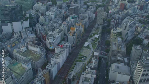 01 June 2023, Tokyo aerial cityscape panorama photo