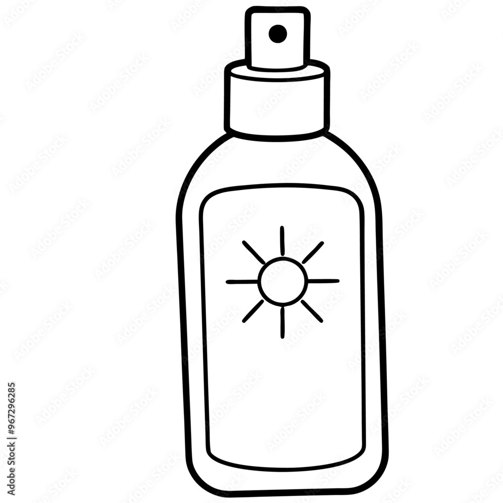 sunscreen outline coloring book page line art illustration digital drawing sunscreen outline coloring book page line art illustration digital drawing
