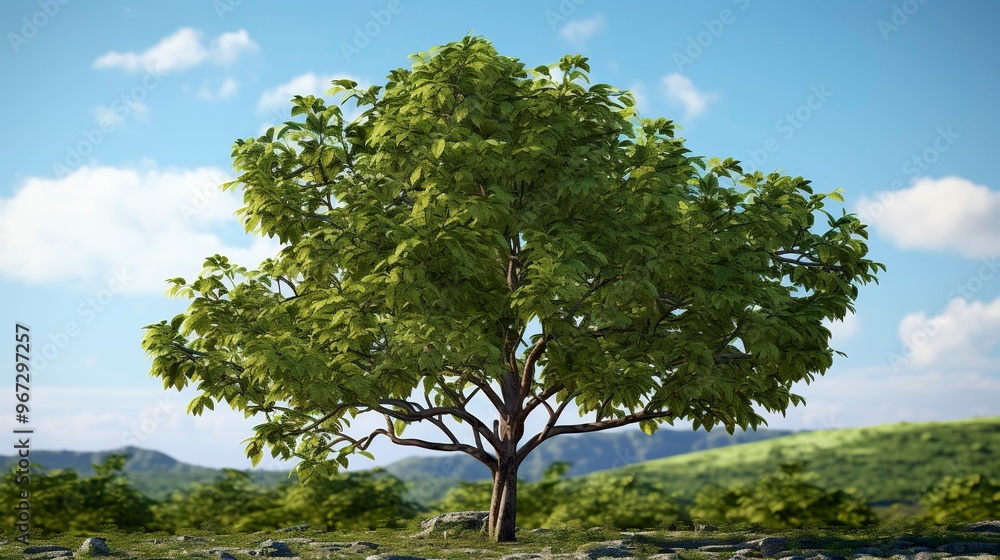 Fototapeta premium A photo of a guava tree