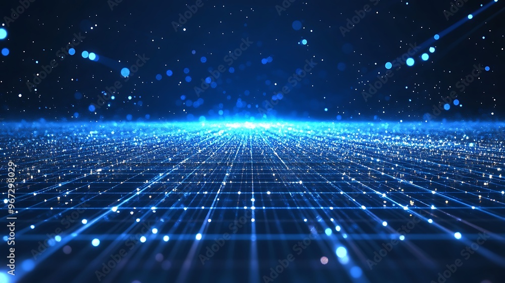 A stunning digital landscape featuring glowing blue lines and dots, creating a futuristic, technology-inspired backdrop. A stunning digital landscape featuring glowing blue lines and dots, creating a futuristic, technology-inspired backdrop.