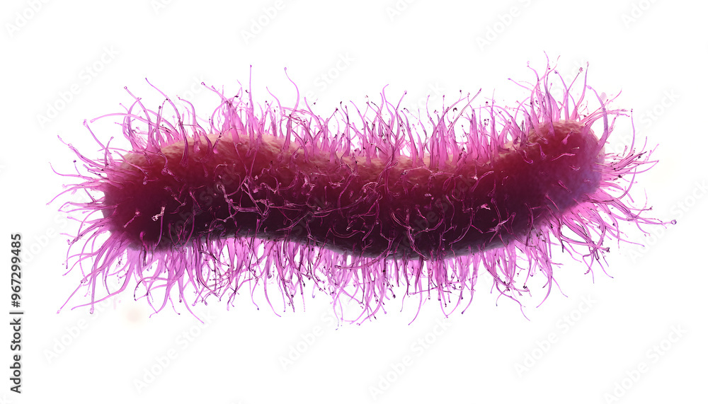 An Ultra Macro and sharp image of a Escherichia coli (E. coli) – A rod-shaped bacterium found in intestines An Ultra Macro and sharp image of a Escherichia coli (E. coli) – A rod-shaped bacterium found in intestines