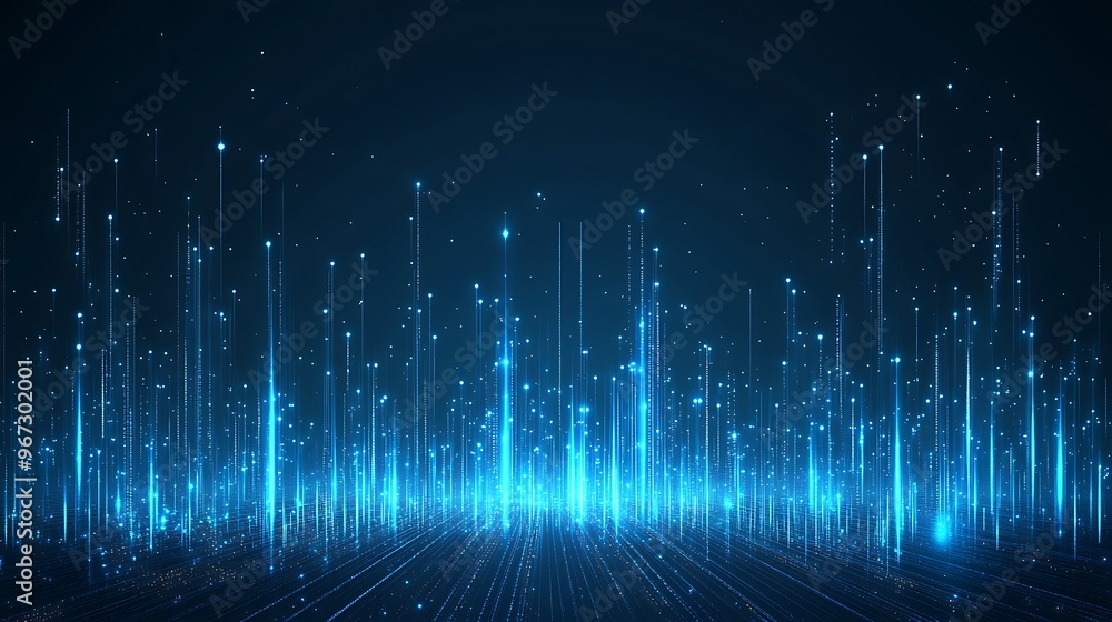 A vibrant abstract background featuring glowing blue particles and sparkling lines, creating a futuristic digital atmosphere. A vibrant abstract background featuring glowing blue particles and sparkling lines, creating a futuristic digital atmosphere.