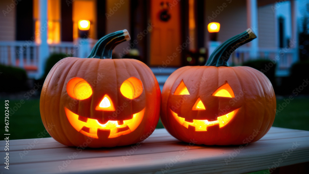 Halloween jack o lantern with pumpkins Halloween jack o lantern with pumpkins