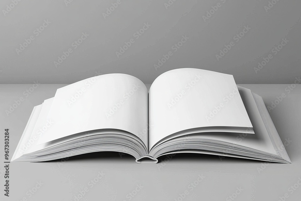 Obraz premium The #1 3D illustration mockup for a US Letter magazine or brochure