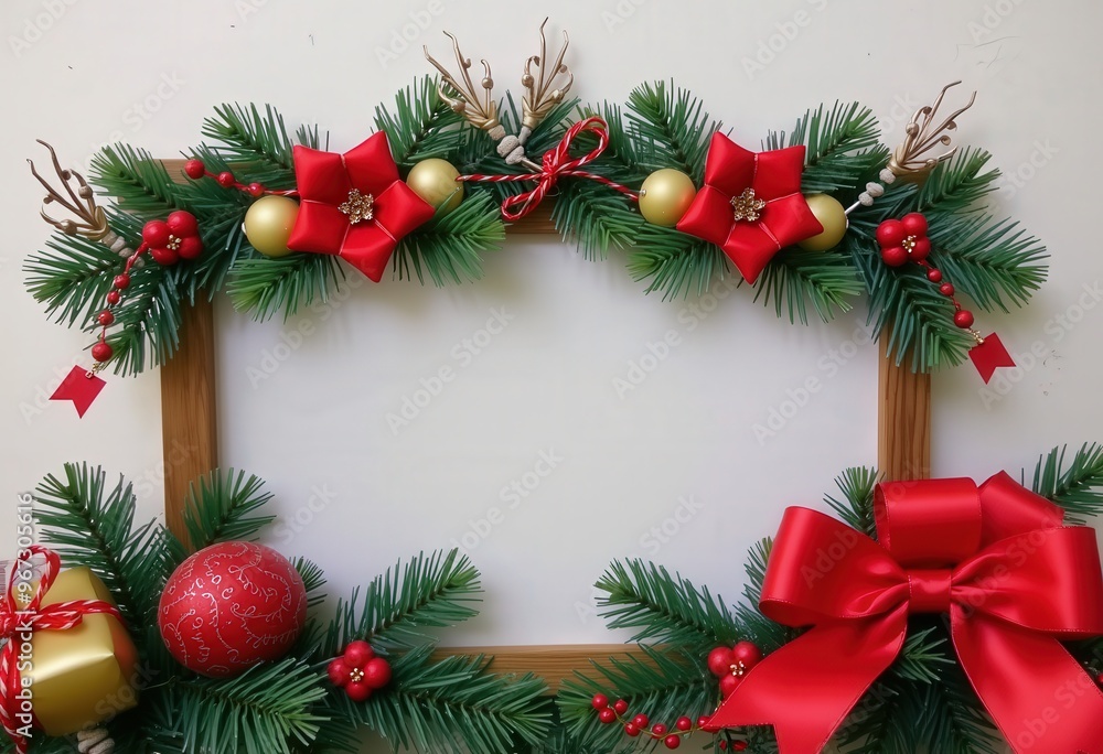 christmas wreath with ribbon and bow christmas wreath with ribbon and bow