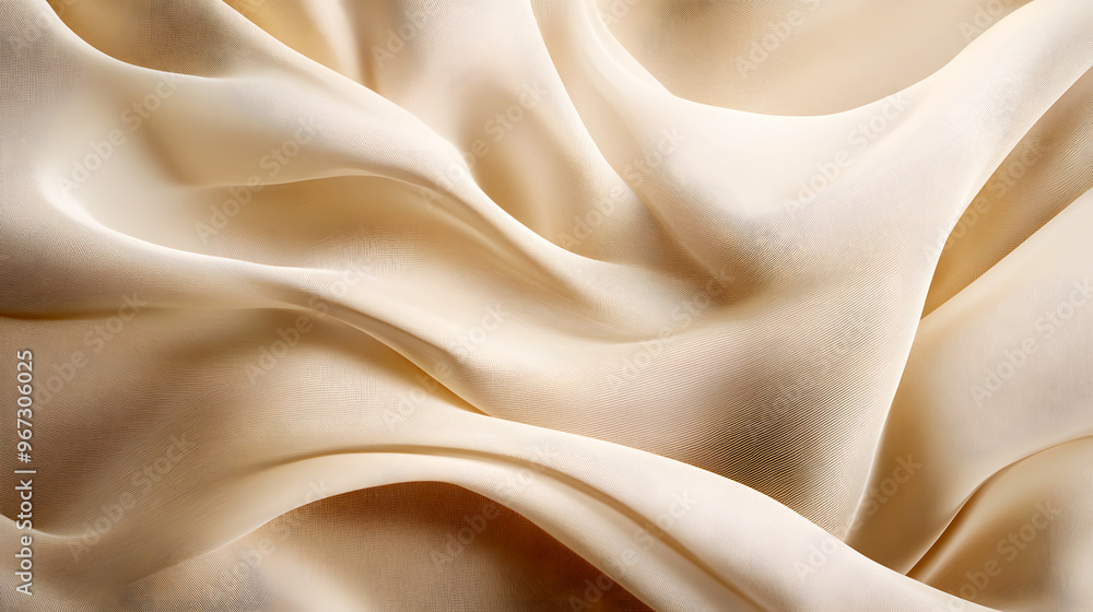 Obraz premium Subtle, flowing lines in sandy beige and pale brown, evoking the image of wind-carved patterns on desert dunes