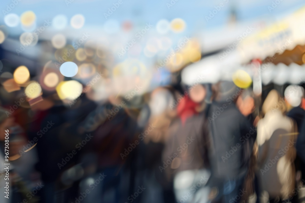 An out-of-focus photograph capturing the vibrant energy and hustle of a crowded public event or market with abstract colorful lights. An out-of-focus photograph capturing the vibrant energy and hustle of a crowded public event or market with abstract colorful lights.