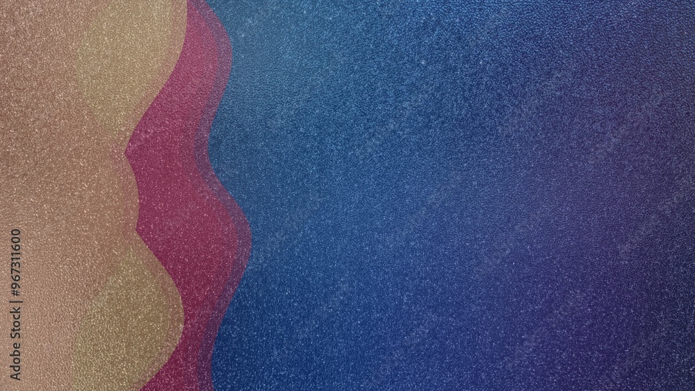 Abstract grainy gradient background with wavy shape. Abstract grainy gradient background with wavy shape.