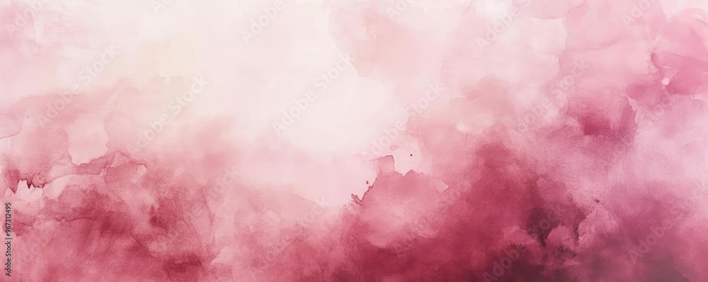 Obraz premium A soft watercolor background featuring gentle pink and red hues, perfect for artistic projects and creative designs.