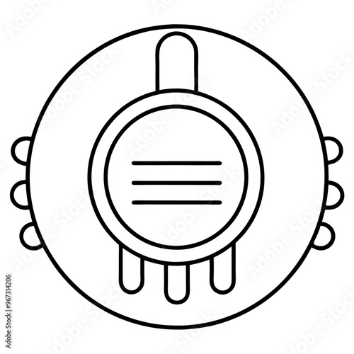 thermostat outline coloring book page line art illustration digital drawing